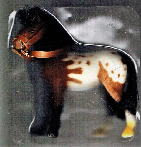 THE RIDING ACADEMY 2004.FLOCKED PONY A.5.5" REALISTIC BRIDLE.WITH BOX PARTS.SCAN
