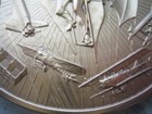 1981 Maco Aviation Themed Calendar Medallion Bronze ~ Marcel Jovine — photo 4