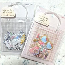 Kamio Japan Sticker Flake Idol Cosmetics 32pc Cute Clear Bag Used