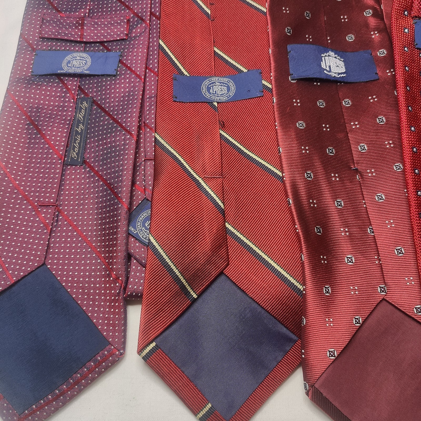 Men's Lot Red Maroon Regent Stripe 100% — view 2