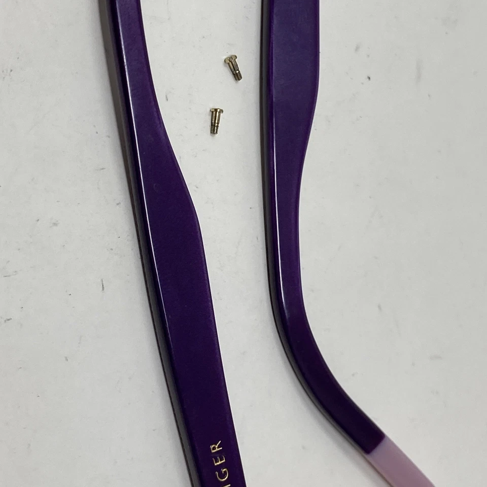 TOMMY HILFIGER EYEWEAR TH 1190 BOB PURPLE 140mm TEMPLE ARM PARTS W/ SCREWS  106K - Image 3 of 4