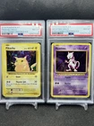 Pokemon XY Evolutions Cracked Ice Holo Mewtwo 51 & Pikachu 35 PSA 8 Sequential