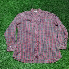 VTG 80s Spire Pearl Snap Western Shirt Mens 2XT Big & Tall Made in USA