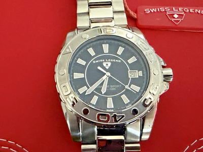 Swiss Legend Commander Watch w/new battery Swiss Legend Commander Mens Watch Needs Battery New Battery  main image 4
