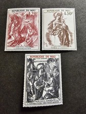 TIMBRE MALI NOËL GRAVURE D'ALBRECHT DÜRER PA N°346/348 NEUF ** LUXE MNH 1978