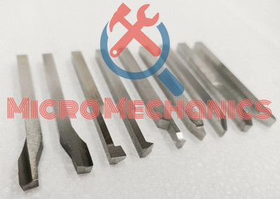 1/4'' x 2-1/2'' HSS Ground Lathe Form Tools 9 Piece Set Unimat Emco Myford Boxford