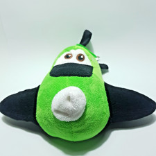 Plüschflugzeug grün schwarz Smile Toys inspiriert von Disney Planes ca. 22 cm