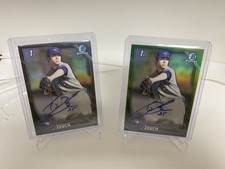 TJ Zeuch 2016 Bowman Draft Auto Green /99 Black /75 Refractors  #CDA-TZ