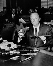 New York State Supreme Court Justice John E Cone displays confisca- Old Photo