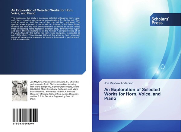 An Exploration Of Selected Works For Horn, Voice, And Piano | Anderson | Buch-image