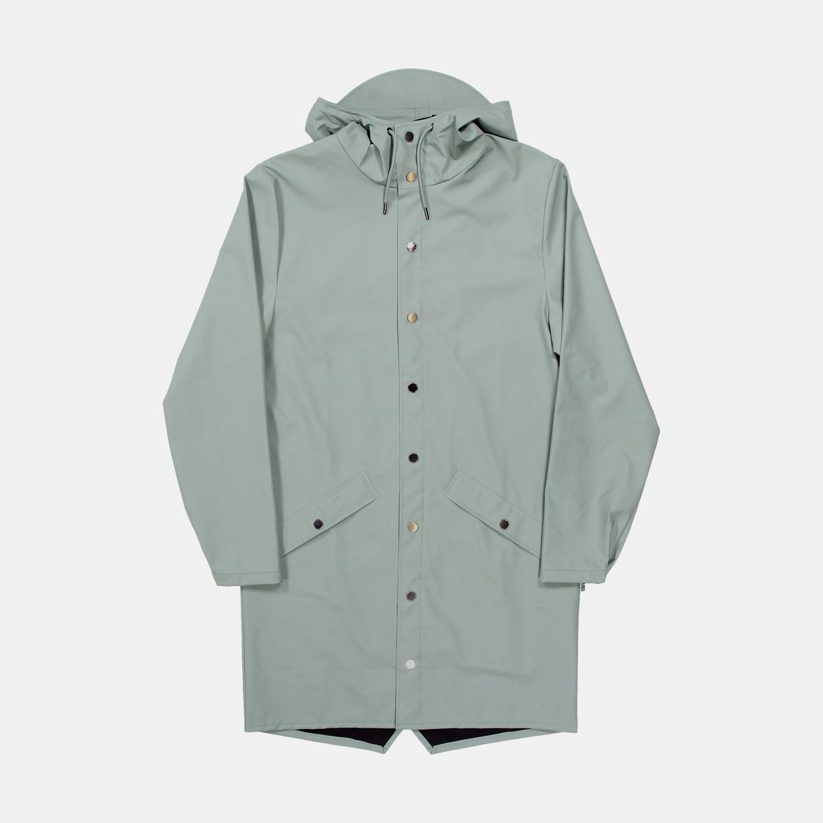 Rains Long Jacket / Size M / Mens / Green / Polyester