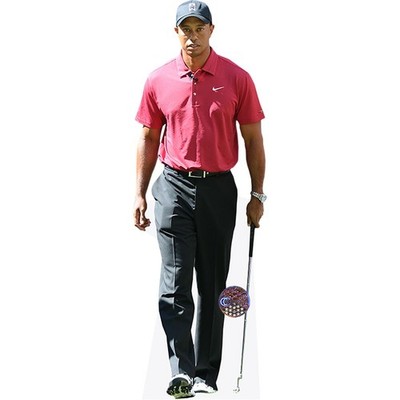 Tiger Woods (rotes Top) Mini Size Cutout