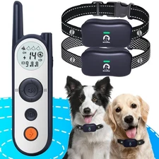 Wireless Dog Fence for 2 Dogs - 25FT to 3500FT Electric Fence,185 Days Standb...