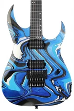 Schecter USA Custom Shop Sunset Extreme Electric Guitar - Blue Swirl, Sweetwater
