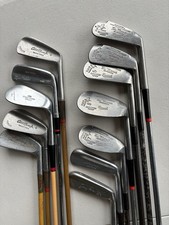 Antique Vintage Lot Of 12 Golf Clubs RH Tom Morris Byron Jones Spaulding Hagen