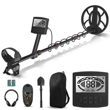 Professional Metal Detector for Adults with Beach Shovel, Headphones, Waterpr...