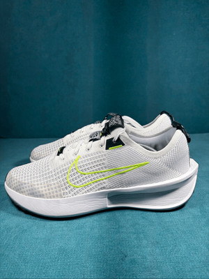 Nike Interact Run White Volt Black Running Shoes Men s Size 12 FD2291-100