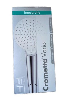 Hansgrohe Handbrause Duschkopf Crometta 2 Strahlarten Vario 100 mm weiss chrom