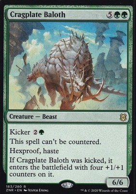 MTG Cragplate Baloth ZNR 183 Rare Englisch (6332)