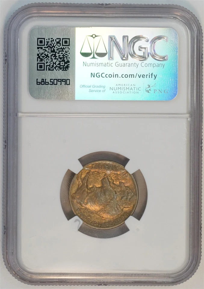 1913 Type 1  Silver Buffalo Nickel MS 62 NGC 5C US COIN - Image 2 of 4