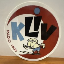 KLIV 1590 Am Radio San Jose, CA Decal  Norman...