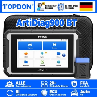 TOPDON ArtiDiag900 BT Profi Auto Diagnosegerät Vollsystem ECU Codierung Deutsch