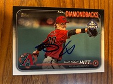 2024 Topps  Pro Debut Grayson Hitt ACL Diamondbacks Autographed Card #PD-20