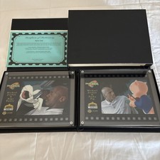 1996 JORDAN UD SPACE JAM COLLECTION BUGS BUNNY & PORK PIG JUMBO 8X6 CARD SET LE
