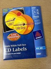 Avery Inkjet Full-Face CD Labels Matte White 40/Pack 8960