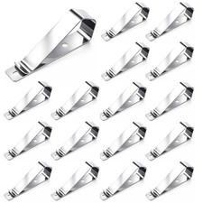 16 Pcs Garage Door Opener Clip, Visor Clips Sun Visor Clip, Stainless Steel