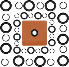 (10+10 Sets) 3/8" & 1/2" Impact Wrench Retainer Rings Kit with O-Rings &... 