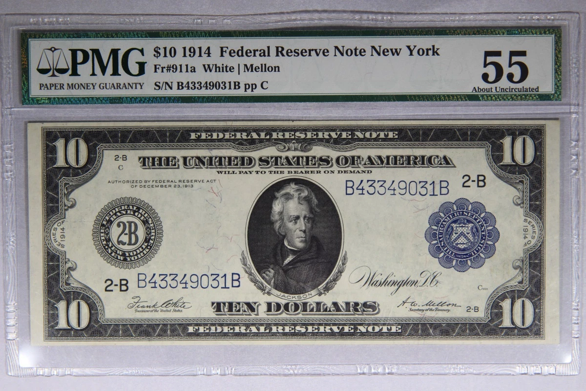 1914 $10 US Federal Reserve Large Notes for sale | eBay