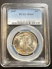 1947 Walking Liberty Half Dollar MS64 PCGS Blue Label