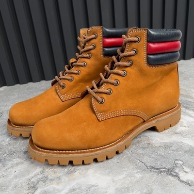 GUCCI Marland Combat Boots Brown Nubuck Timberland 9.5 US or 39.5