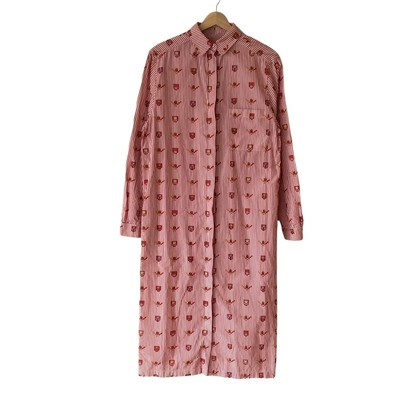 Auth ETRO - White Red Multi Women's Dress