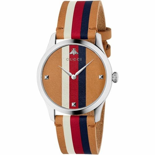 Gucci orologio uomo g-Timeless acciao cinturino pelle YA1264078 | eBay