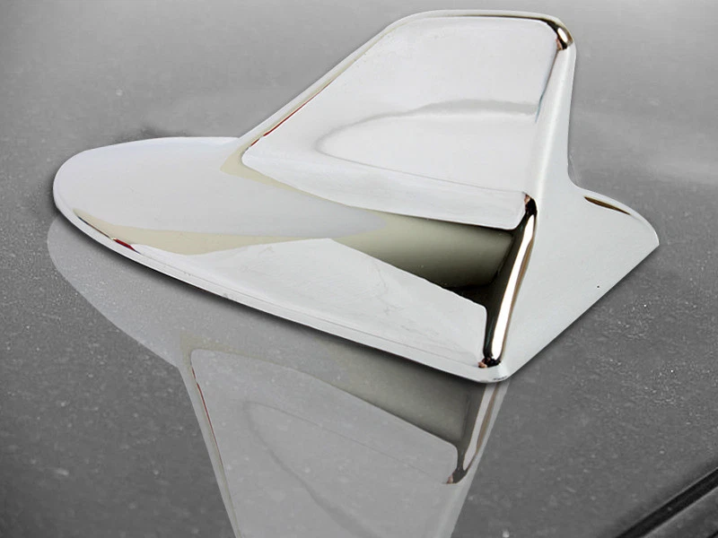 Antena ficticia aérea estática aleta de tiburón estilo Lexus IS-F cromada ajuste universal Foto 3 de 3