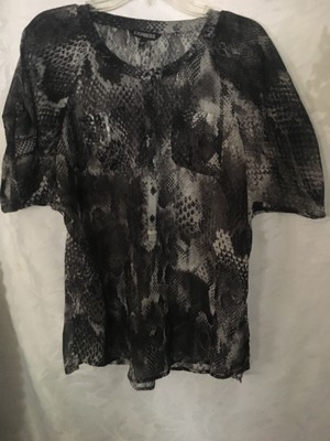 grey peasant blouse