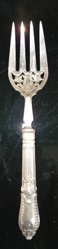 Juego de peces Martin Hall & Co Shefield Sterling 1878 de Manoah Rhodes & Son Foto 3 de 4