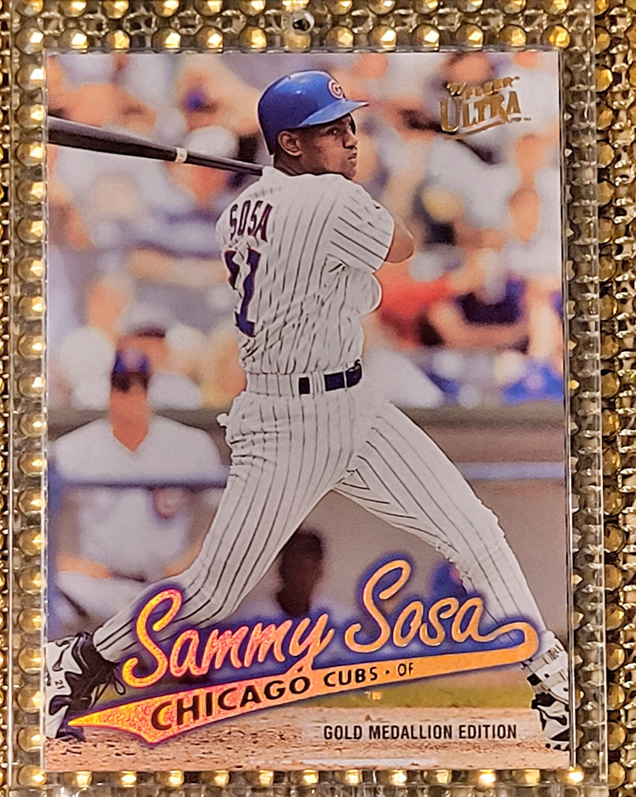 1997 Fleer Ultra Sammy Sosa GOLD MEDALLION #169 Chicago Cubs UHD PICS MINT‼️