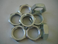 8x Flat Nut M22x1.5 SW 27 Steel Zinc Plated