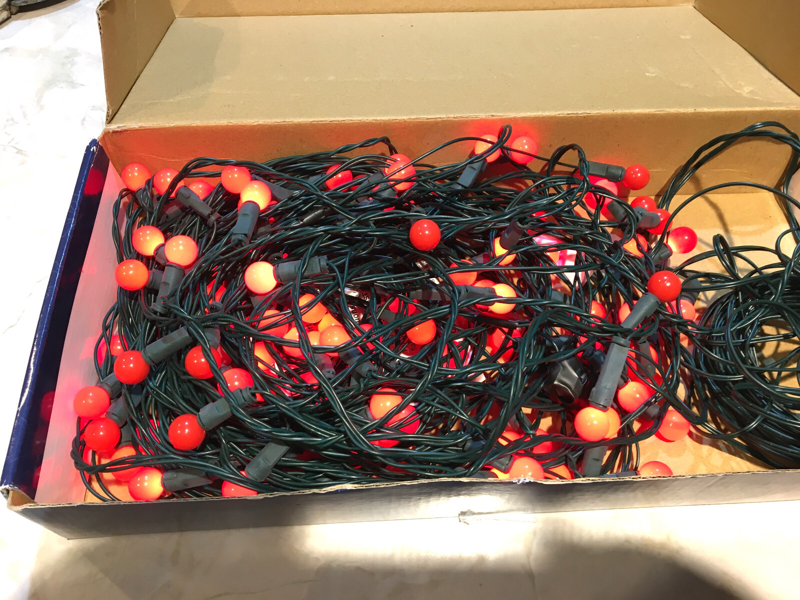 RED HOLLY BERRIES CHRISTMAS LIGHTS B&Q INDOORS OR OUTSIDE eBay