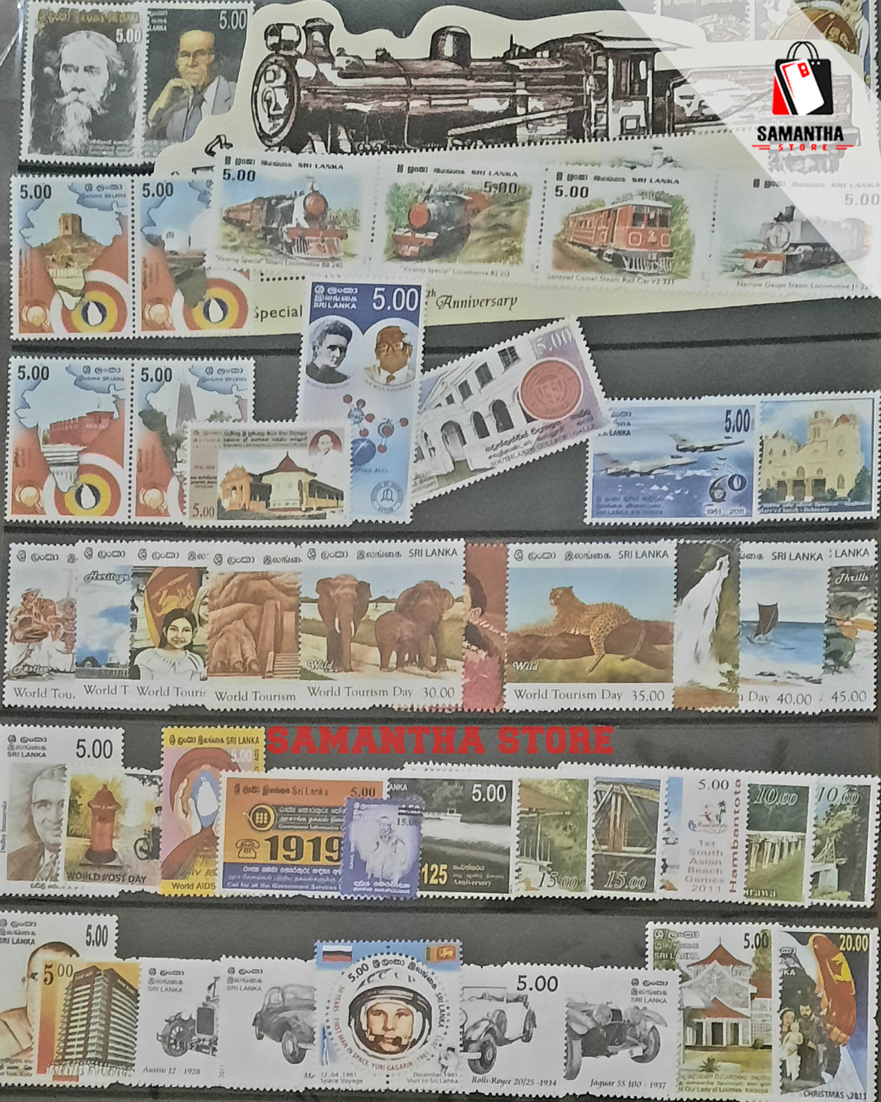 50 stamps from Sri lanka / Rare & Ceylon / much old collection / LK ...