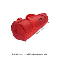 16inch Red Tool Bag with Zippers Multi Purpose storage for home 15.75x5.12in