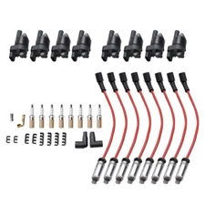 8Pack Ignition Coil and Spark Plug+ Wire For GMC Chevy Silverado 1500 Tahoe 5.3L