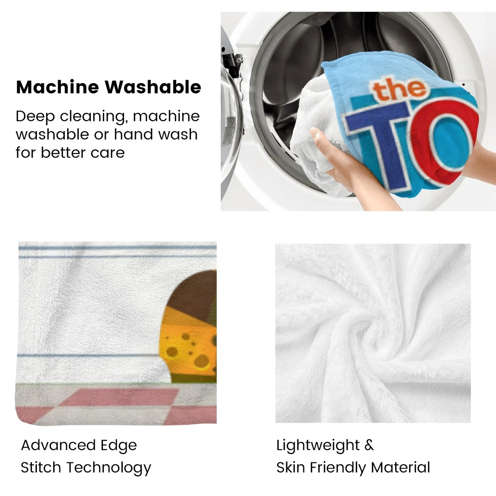 Tom and Jerry Cartoon Blanket Soft Flannel Blanket Birthday Gift for Kids