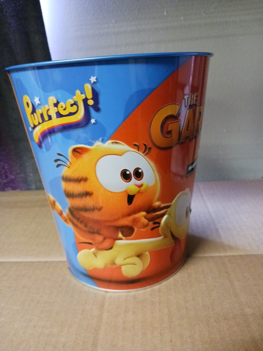 Cinemark The Garfield Movie 2024 Tin Popcorn Bucket New! In