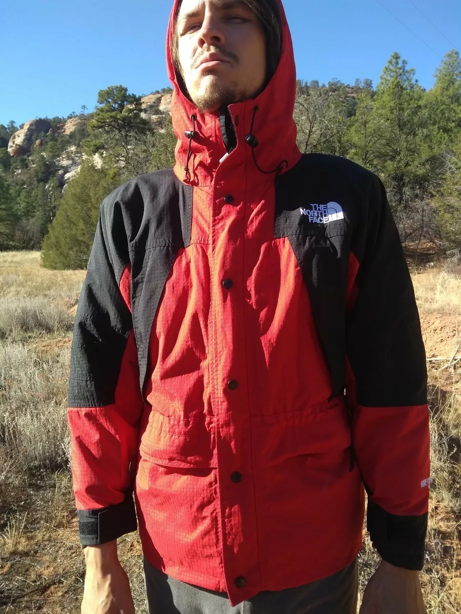 Vintage NORTH FACE Sz SMALL Red Summit Series Gore-Tex XCR Jacket Parka