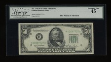 DBR 1950 $50 FRN St. Louis Mule Fr. 2107-Fm Legacy 45 Serial H00087727A