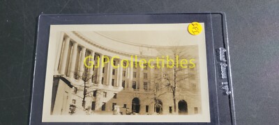 IFI VINTAGE PHOTOGRAPH Spencer Lionel Adams CURVED BUILDING WITH PILLARS